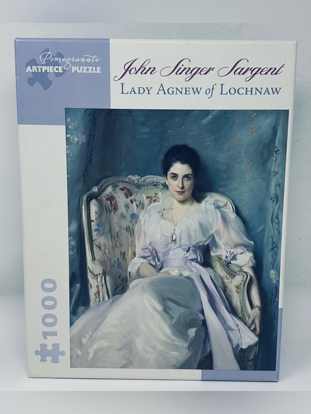 Pomegranate Artpiece Puzzle John Singer Sargent Lady Agnew 1000 Pieces Complete